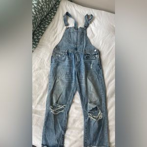 LUCKY BRAND BOYFRIEND FIT OVERALLS